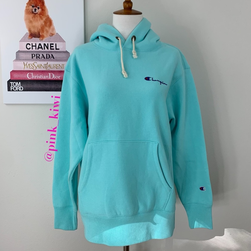 Champion Logo Reverse Weave Warm Up Hoodie